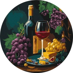 Malowanie po numerach - Wytworna degusta 39cm - Ideyka