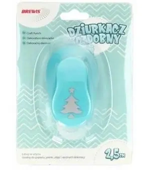 Dziurkacz ozdobny - Choinka 2,5cm MIX - Brewis