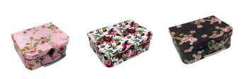 Walizka kuferek z rączką zamek 20,2x16x8,2cm MIX - Ziemia Obiecana