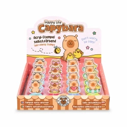 Pieczątka Kapibara samotuszująca akrylowa 1szt.mix - TRENDHAUS