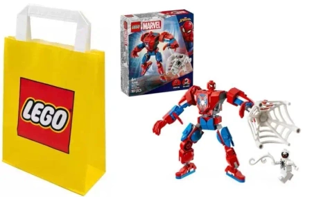 2W1 LEGO SUPER HEROES 76308 MECH SPIDER-MANA KONTRA ANTI-VENOM +TORBA