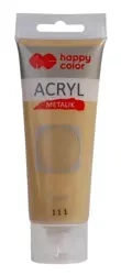 Farba akrylowa 75ml złoto metalik HAPPY COLOR - GDD