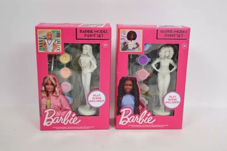 Figurka Barbie gipsowa z farbkami mix - RMS