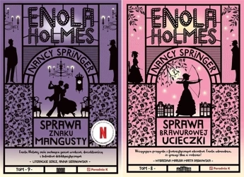 Enola Holmes 8-9 Sprawa brawurowej ucieczki + znaku mangusty Nancy Springer - Nancy Springer