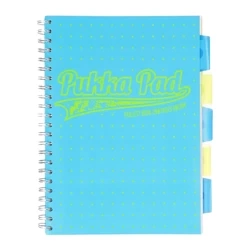 Kołozeszyt Pukka Pad A4 Project Book Neon dots niebieski - Pukka Pads