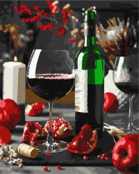 Malowanie po numerach - Granatowa rozkosz 40x50cm - Ideyka