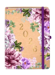 Kalendarz 2026 A5 Kraft TNS Lilie - -