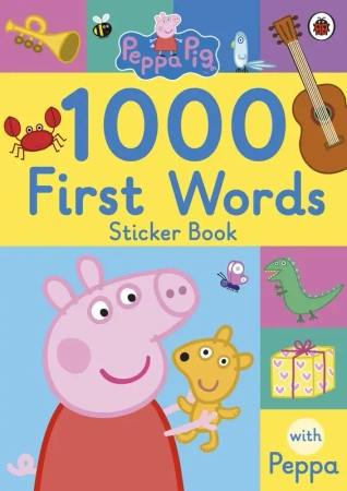 1000 First Words Sticker Book. Peppa Pig wer. angielska - Opracowanie zbiorowe