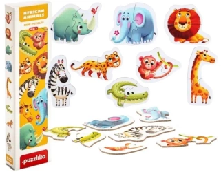 Puzzle Afrykańskie zwierzęta - Cubika
