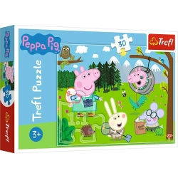 Puzzle 30 Świnka Peppa Leśna wyprawa TREFL