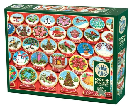 Puzzle 1000 Ciasteczka w kształcie śnieżnej kuli - Cobble Hill