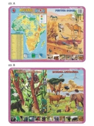 Podkładka edu. 032 - Afryka, zwierzęta Sahary.. - Visual System