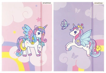 Teczka z gumką A4 Unicorn - STARPAK