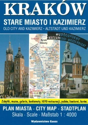 Plan miasta. Kraków, Stare Miasto i Kazimierz wyd. 12 - opracowanie zbiorowe