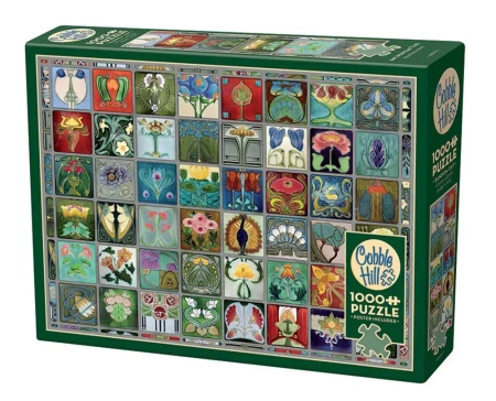 Puzzle 1000 Płytki w stylu secesyjnym 113598 - Cobble Hill