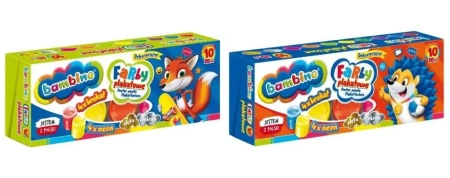 Farby plakatowe 20ml 10 kolorów BAMBINO - ST-MAJEWSKI