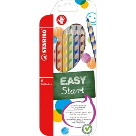 Kredka drewniana Easycolors R 6szt STABILO