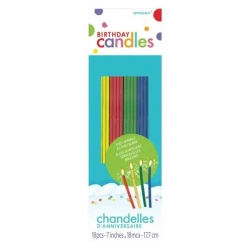 Świeczki urodzinowe 17,8cm 18szt. - Amscan