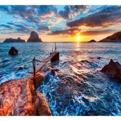 Mozaika diamentowa 5D - Zachód Słońca 40x30cm - Titanum