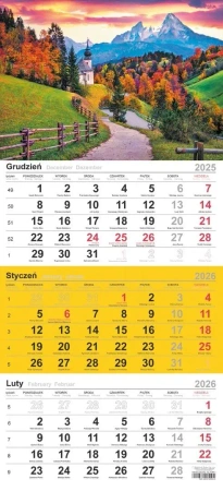 Kalendarz 2026 trójdzielny Droga - praca zbiorowa