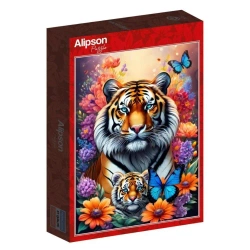 Puzzle 1000 Matczyna miłość- Tygrysy - Alipson