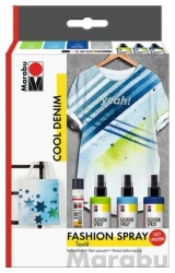 Farby do tkanin w spreju Cool Denim 4el - Marabu