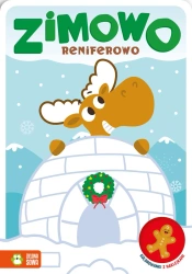 Kolorowanki z naklejkami. Zimowo reniferowo - praca zbiorowa