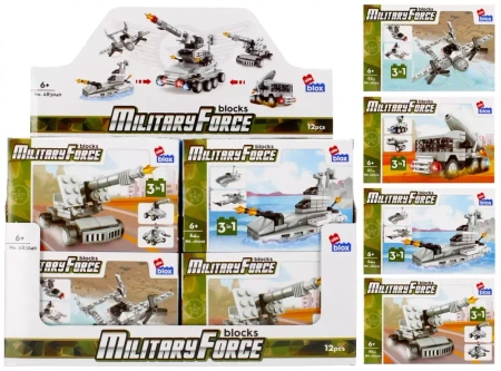 Klocki Konstrukcyjne 62-67 ElementÓw Military Display Alleblox 492869