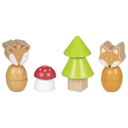 Klocki do wkręcania Leśni przyjaciele 14el - Goki