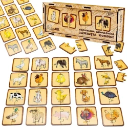 Puzzle drewniane łamigłówka zwierzęta domowe - PuzzleOK