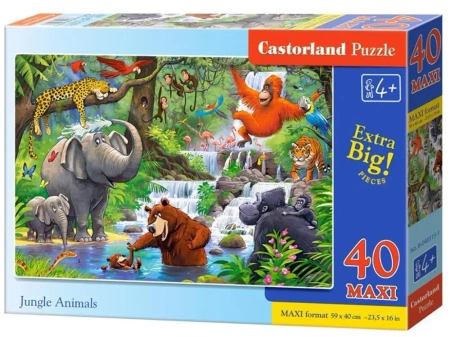 Puzzle 40 maxi - Jungle Animals CASTOR - Castorland