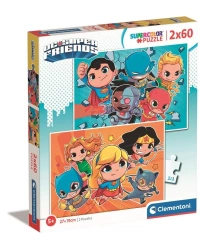 Puzzle 2x60 Super Kolor WB DC Comics - Clementoni