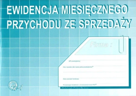 Ewidencja miesięcznego przychodu ze sprzedaży N-1 - Michalczyk i Prokop
