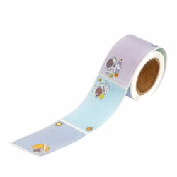 Naklejki na rolce etykiety kosmos 4,5x2,5cm 100szt - Dalprint dpCraft