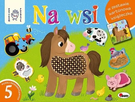 Na wsi. Box z puzzlami sensorycznymi. Dotykam poznaję - Elżbieta Korolkiewicz