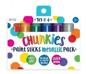 Farby w kredce Chunkies Paint Sticks Metallic 6szt - Kolorowe Baloniki