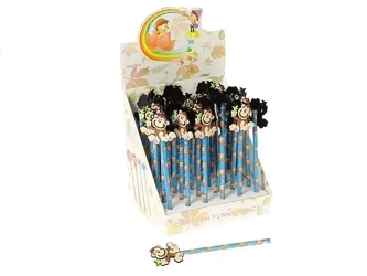 Ołówek z małpką silikonową (36szt) - ADAR