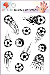 Tatuaże zmywalne dla dzieci Piłki - All4Kids
