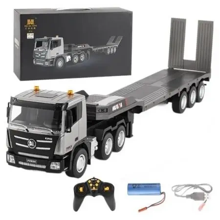 Ciężarówka z platformą RC 1:18 - Leantoys
