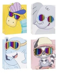 Torebka ozdobna 31x40x12cm hot-stamp mix ROZETTE