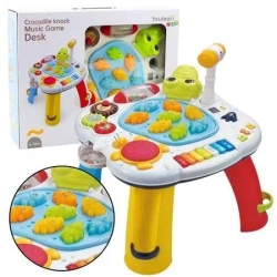 Stolik interaktywny pianinko i bębenek - Leantoys