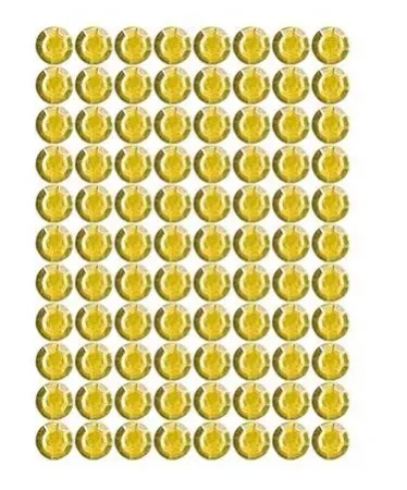 Dżety samoprzylepne złote 4mm 240szt - Brewis