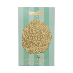 Zakładka do książek metalowa duża - Leaf Me Alone - Designworks Ink