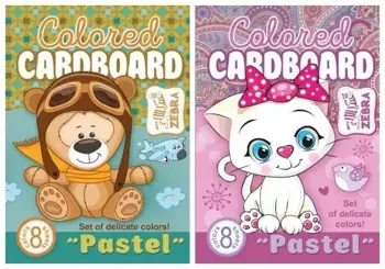 Karton kolorowy A4 8 arkuszy - Fresh