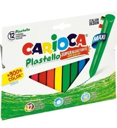 Kredki świecowe Jumbo plastello Carioca12 kolorów 42671 - Carioca