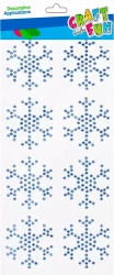 Ozdoba Dekoracyjna Samoprzylepna KrysztaŁki ŚnieŻynki Op.8 szt. Craft with Fun 501452