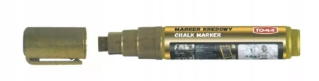 Marker Kredowy do tablic TOMA TO-291 ścięty 8x5mm złoty
