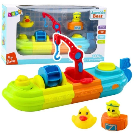 Łódź z dźwigiem - Leantoys