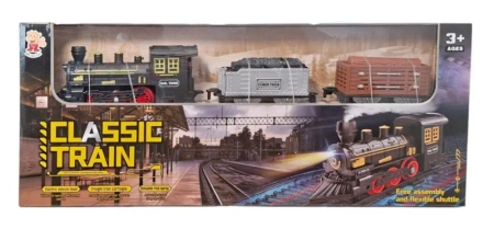Kolejka ze światłem i dźwiękiem z 2 wagonami - SWEDE