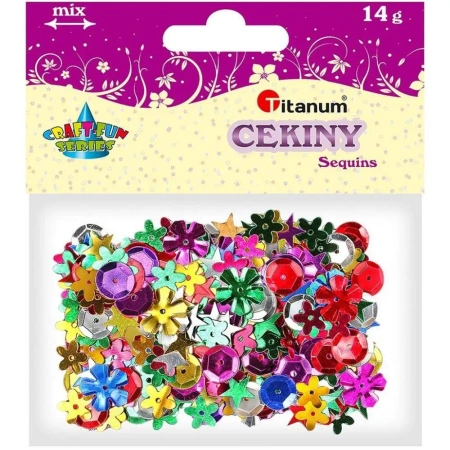 Cekiny metaliczne mix - Titanum